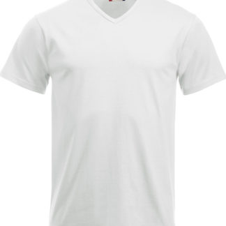T-Shirt couleur blanc col en V