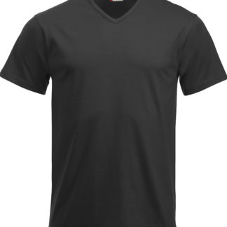 T-Shirt couleur noir col en V